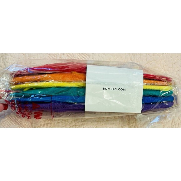 6-Pack Rainbow Bombas 2021 Pride Collection Medium Unisex No-Show NEW - Picture 5 of 5
